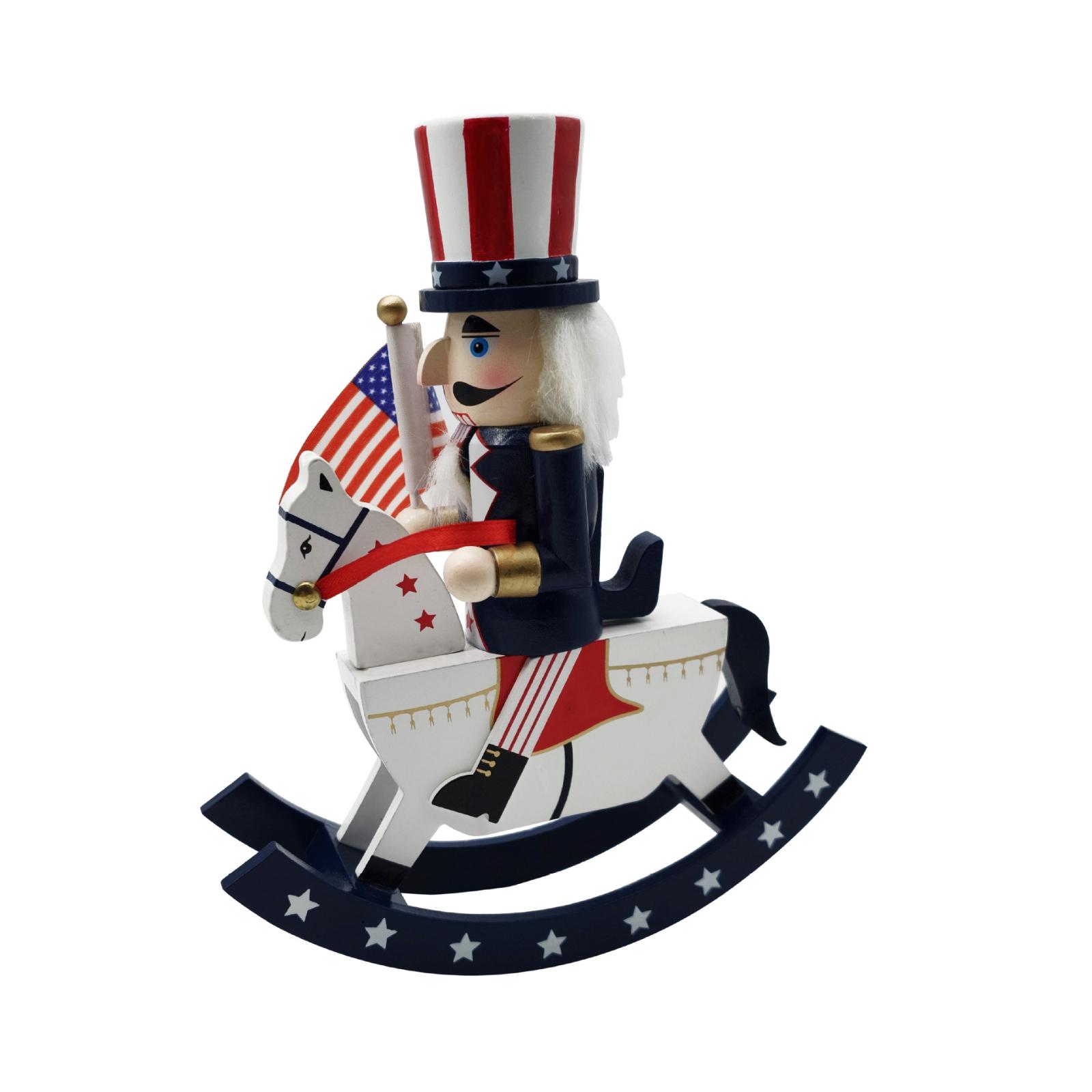 

Independence Day Rocking Horse Decor, Gift, And Collectible One Size