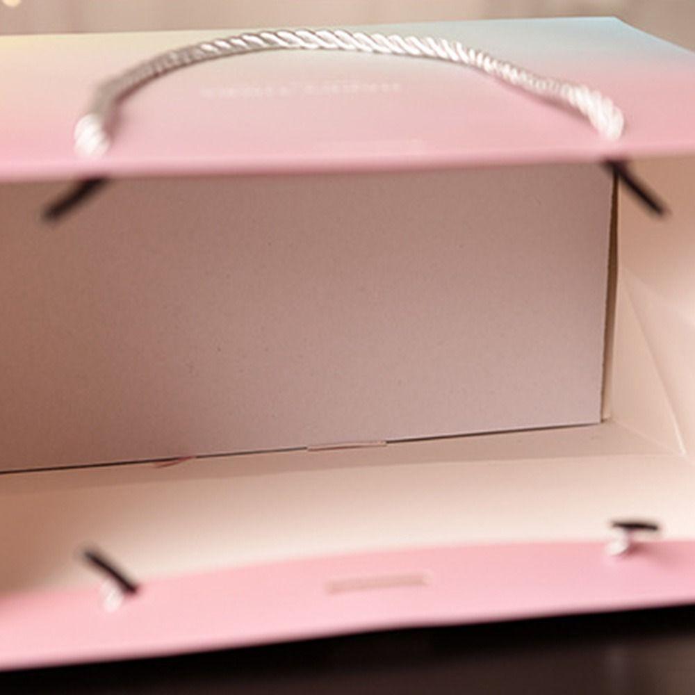 With Handles Party Favor Bag With Bow Ribbon Shopping Bags Wedding Celebration Present Wrap