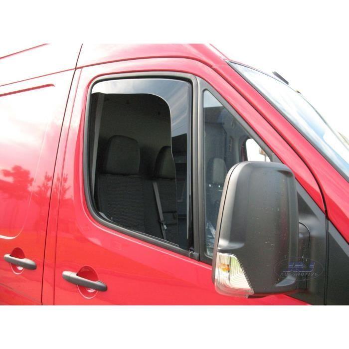 Déflecteurs d'air - CRAFTER - 3 portes - 2006-2017 - 2 pièces - Acrylique teinté 3 mm