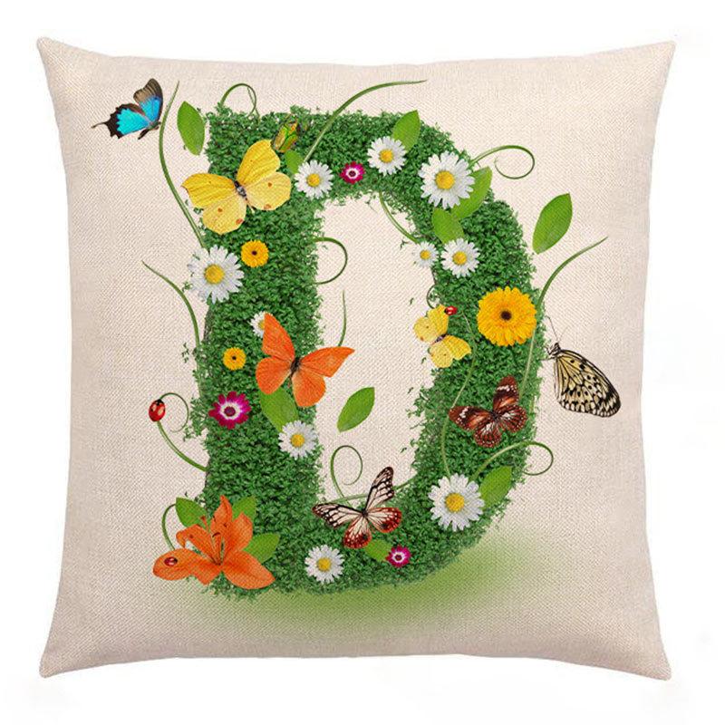 Neuer Kissenbezug Grün Kreativ Liebesbrief Kissen Liebe 26 Buchstaben Kissenbezug Sofakissenbezug