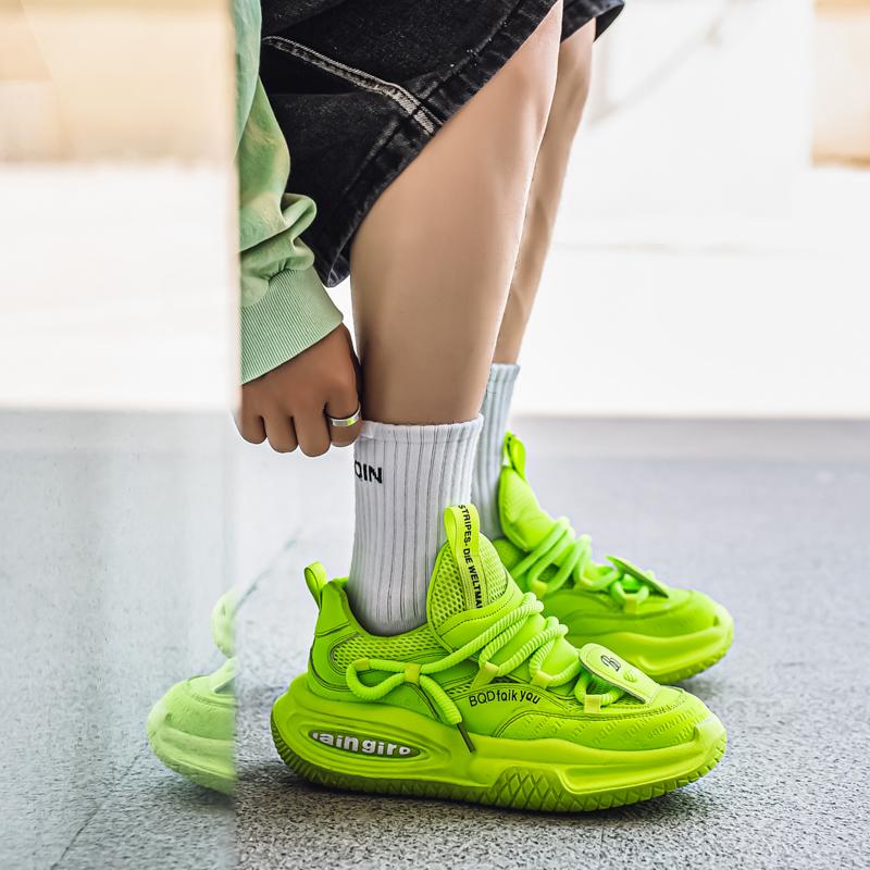 Men's Trend Clunky Sneaker Outdoor Non Slip Breathable Casual Running Sport Shoes Comfortable Work Shoes