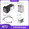 REX-C100 PID Ελεγκτής Θερμοκρασίας Τύπου Κ Μονής Εισόδου Ψηφιακή Οθόνη Θερμοστάτης AC110V-240V Ρελέ Έξοδος SSR 400℃