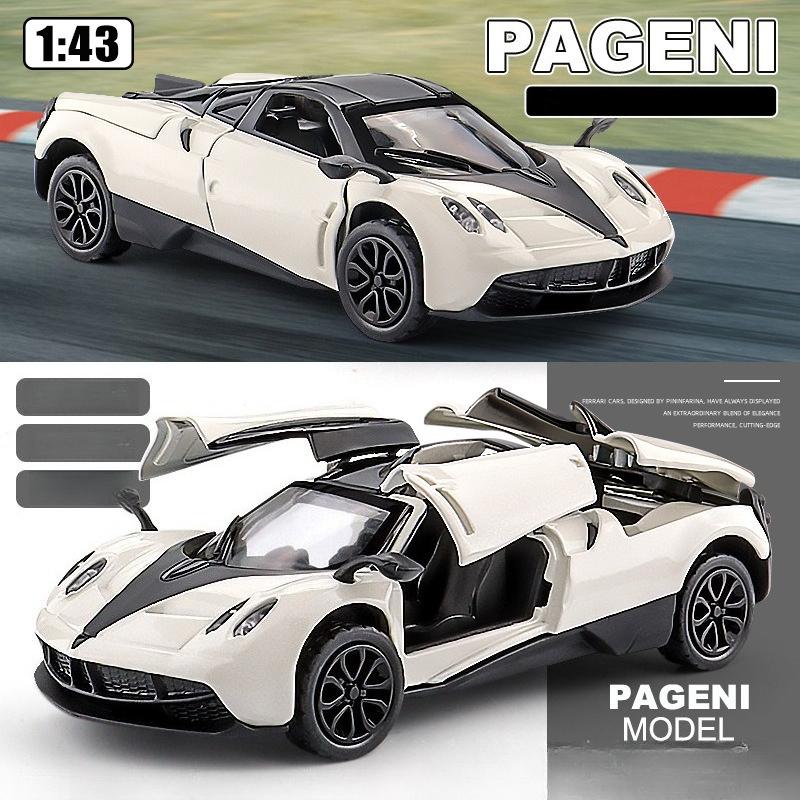 1:43  Alloy car model simulation and rebound small sports car Children's toy car gift collection display