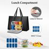 Laptop-Tasche mit isoliertem Lunch-Fach, modern für Arbeit, Schule, Computerhalter mit Behälter für Snacks, Obst, Getränke