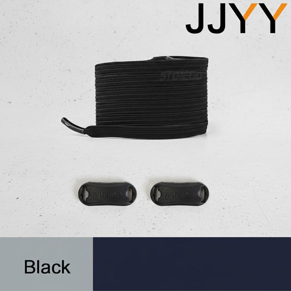 1Pair No Tie Elastic Shoelaces for Sneakers Flat Rubber Bands Quick Fit for Kids and Adults Durable Shoelace Replacement