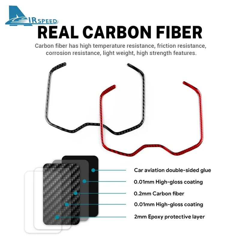 LHD RHD Car Front Rear Drain Cup Holder Real Soft Carbon Fiber Sticker For Toyota RAV4 XA50      2024 2025
