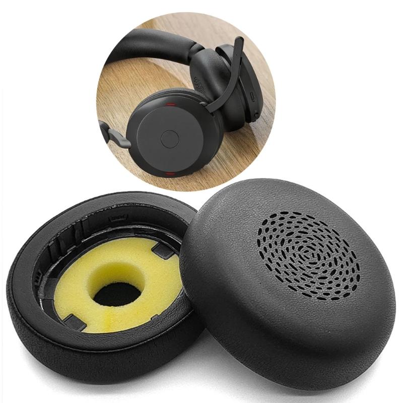 Oval Earpads Covers Leather and Sponge Ear Cushions for Evolv 2 75 Headsets Headphone Sleeves Noise Isolating