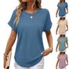 Dames Casual - Geweven Top met Korte Mouwen