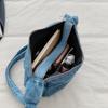 Double Layer Small Square Bag Denim Bag Women's Lightweight Shoulder Crossbody Bag