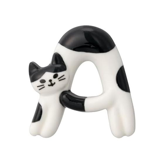 Decole Corporation Cat Initial Chopstick Rest A MG-29951