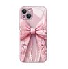 Light Luxury High-end Bow Printing Fine Hole All-inclusive iPhone15/16promax Women's Mobile Phone Case