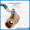 Pneumatic 4-Point Copper Ball Valve Switch for Air Compressor and Water Pipe, Internal/External Thread