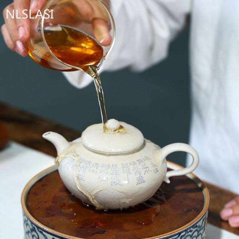 Handmade Purple Clay Teapot Yixing Boutique Tea Pot Beauty Kettle Home Teaware Chinese Tea Ceremony Customized Gifts 260ml