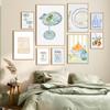 Martini Shell Cocktail Wall Art Canvas Painting Nordic Coastal Matchbox Posters And Prints Wall Pictures For Kitchen Home Decor