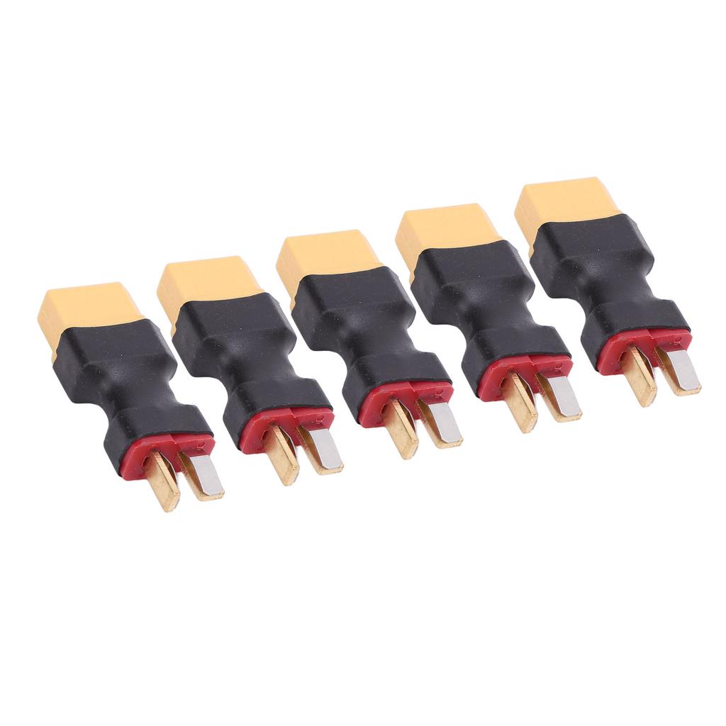 5PCS XT60 To T Plug Connector Battery To Charger ESC Male Port Conversion Adapter for RC Car