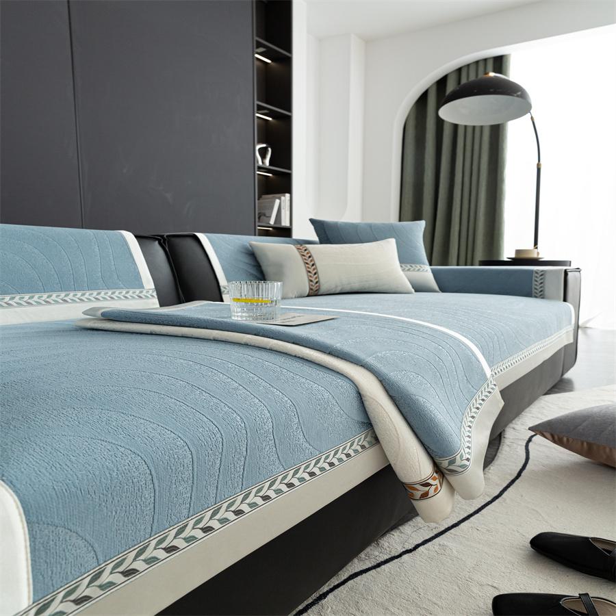 

Подушка для дивана Four Seasons Universal New Entry Light Luxury Non-Slip High Feel Leather Sofa Cover Fabric 70x70