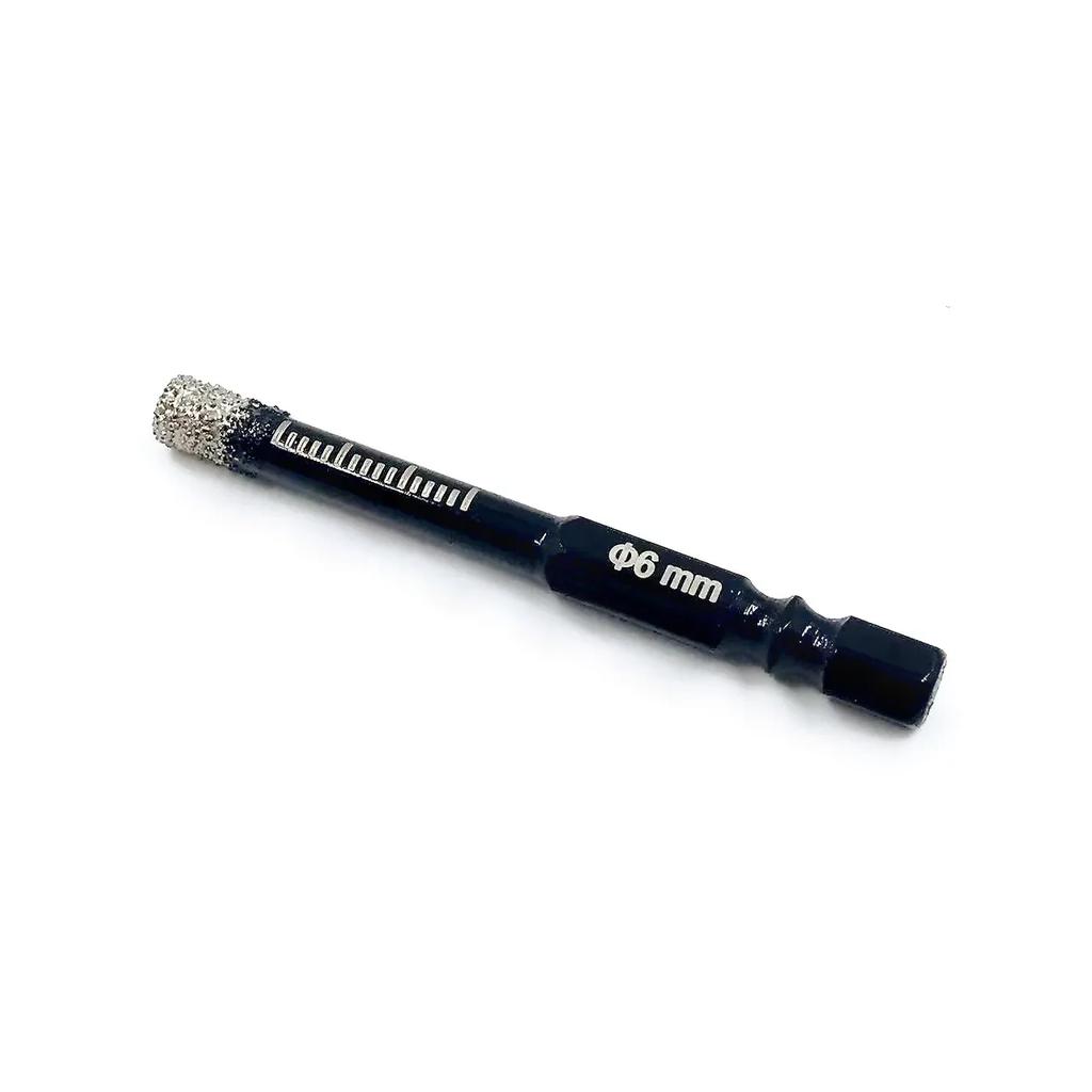 5-16mm Coadă hexagonală Lipită uscată Burghie pentru țiglă ceramică Marmură Granit Tigla vitrificată Deschizător de găuri Burghiu cu diamant Ferăstrău pentru găuri