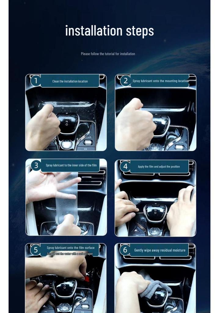 BMW 3 Series/GT (2014-2019) Interior TPU Film Set: Anti-scratch Screen Protector for Console & Dashboard.