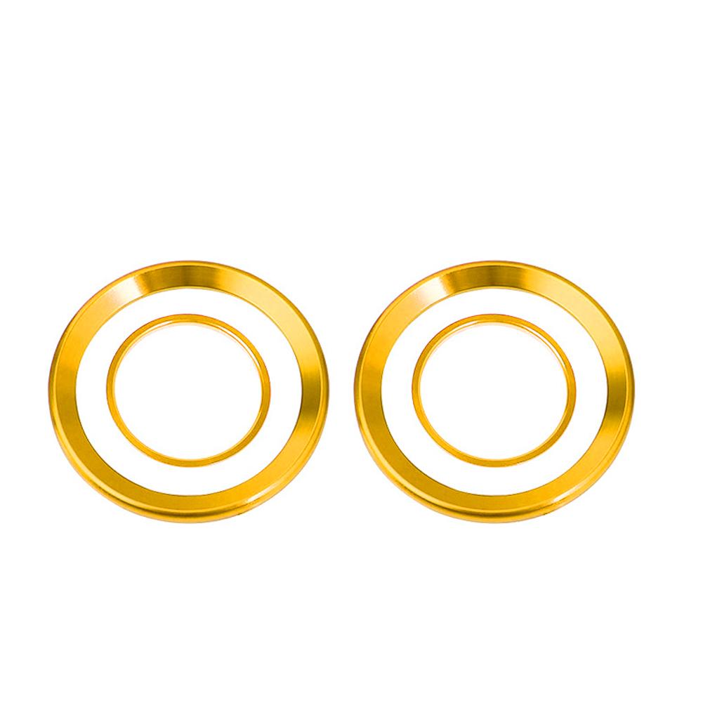 4Pcs Car Air Outlet Cover Interior Parts Circle Mouldings Chrome AC Frame Trim Decoration Accessories Auto