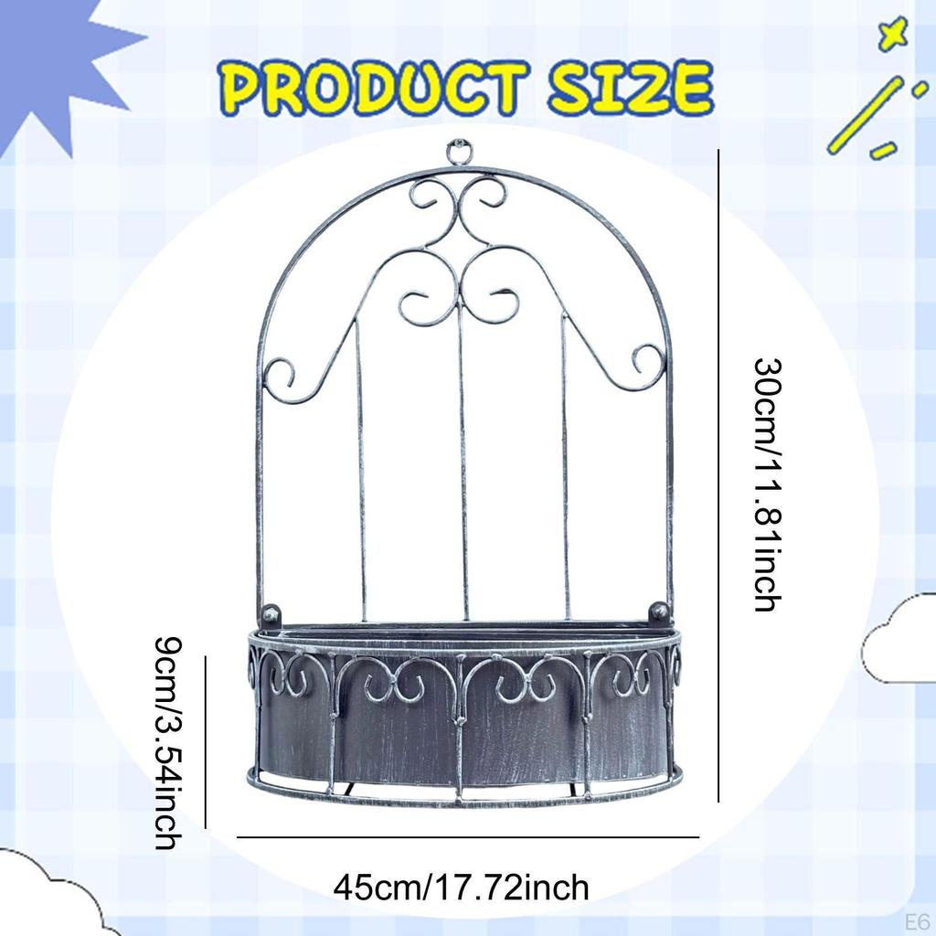 Detachable Wall Mounted Planter 11.8x17.7inch Accessory Hanging Flower Container
