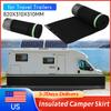 Mobile Home Skirting Windproof Bottom Cover with Tightly Plates Waterproof Insulated Easy Install for Exterior Trailer Motorhome
