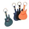 1Pc Leather Guitar Pick Bag Pick Holder Case Guitar Shape With Key Ring Guitar Accessories Instrument Accessories