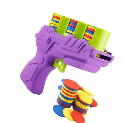 EVA Foam Guns Soft Disc Launchers Shooter for Exciting Outdoor Adventure and Targets Practice Parent Kids Activity Game