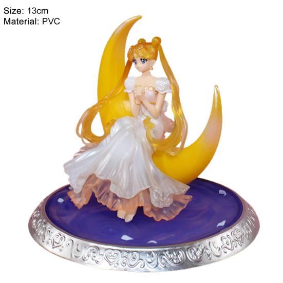 Sailor Moon Anime-Figuren, lebendiger Ausdruck, unverformbares Anime-Zubehör, Kuchenpuppen-Dekoration, Anime Sailor Moon für Anime-Liebhaber