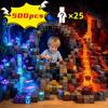 10-500 Stück Magnetische Bausteine Mine Welt Magnetischer Waldhaus STEM Sensorische Spielzeuge Stein Würfel Spielzeug Set Kreatives Spielzeug für Geschenk