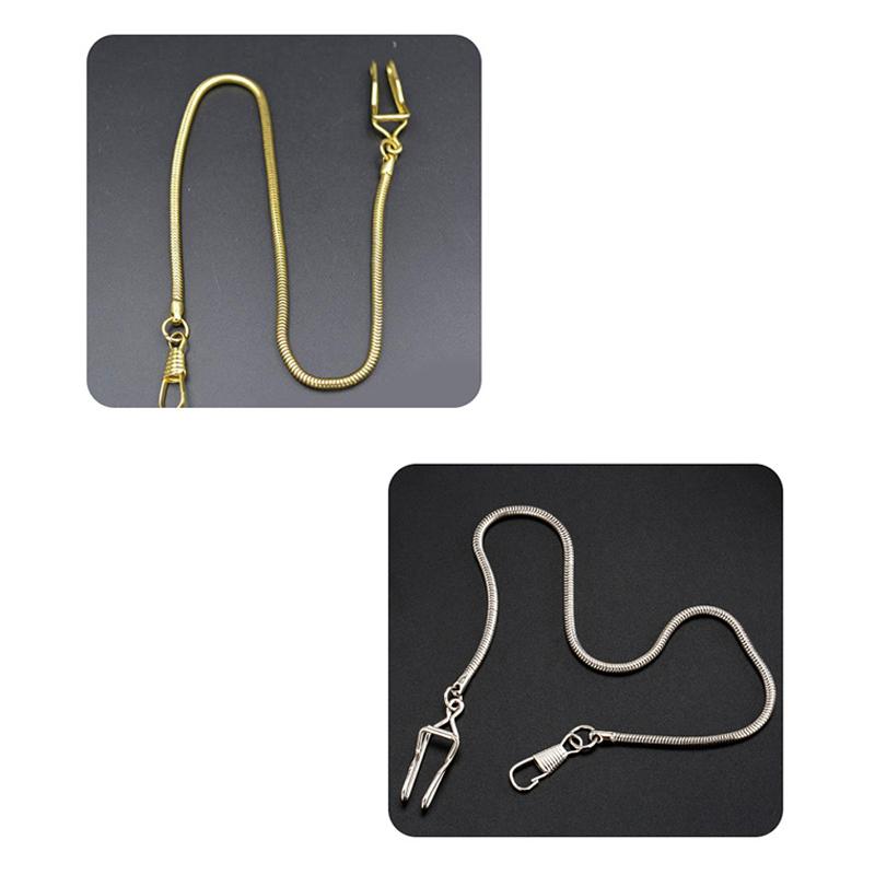 Iron Mechanical Pocket Watch Chain 37Cm Fob Chain For Men Or Women Jewelry Accessories Pocket Watch Chain