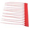 100pcs Red Tamper Seals 250mm Pull Tite Security Tags  Anti Demolition and Anti-theft