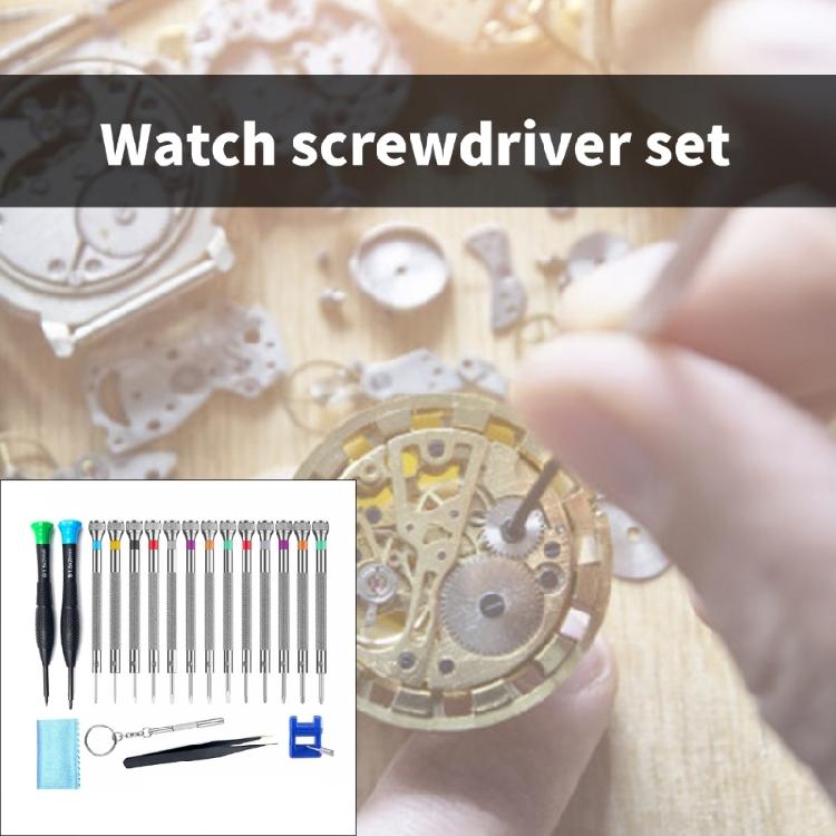 Präzisionsschraubendreher und Reparaturwerkzeug-Set für Uhren, Brillen und kleine Elektronikgeräte