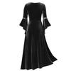 Classic Square Collar High-Waist Lightweight Medieval Cosplay Halloween Maxi Dress Costume