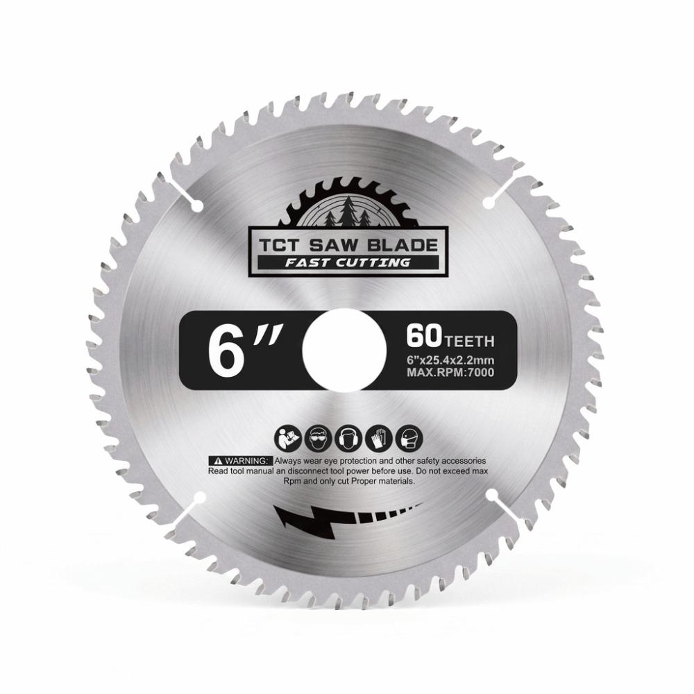 60 Teeth / 60-Tooth Circular Saw Blade 25.4mm Arbor Carbide Saw Blade Cutting Disc  Plastic Cutting