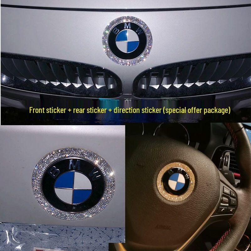 Autoaufkleber mit Kristall-Diamant-Logo für BMW 1er/3er/5er Reihe, X1/X2/X3/X5