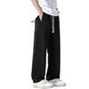 American mesh ice silk pants men's summer thin breathable quick-drying sweatpants straight loose trendy casual trousers