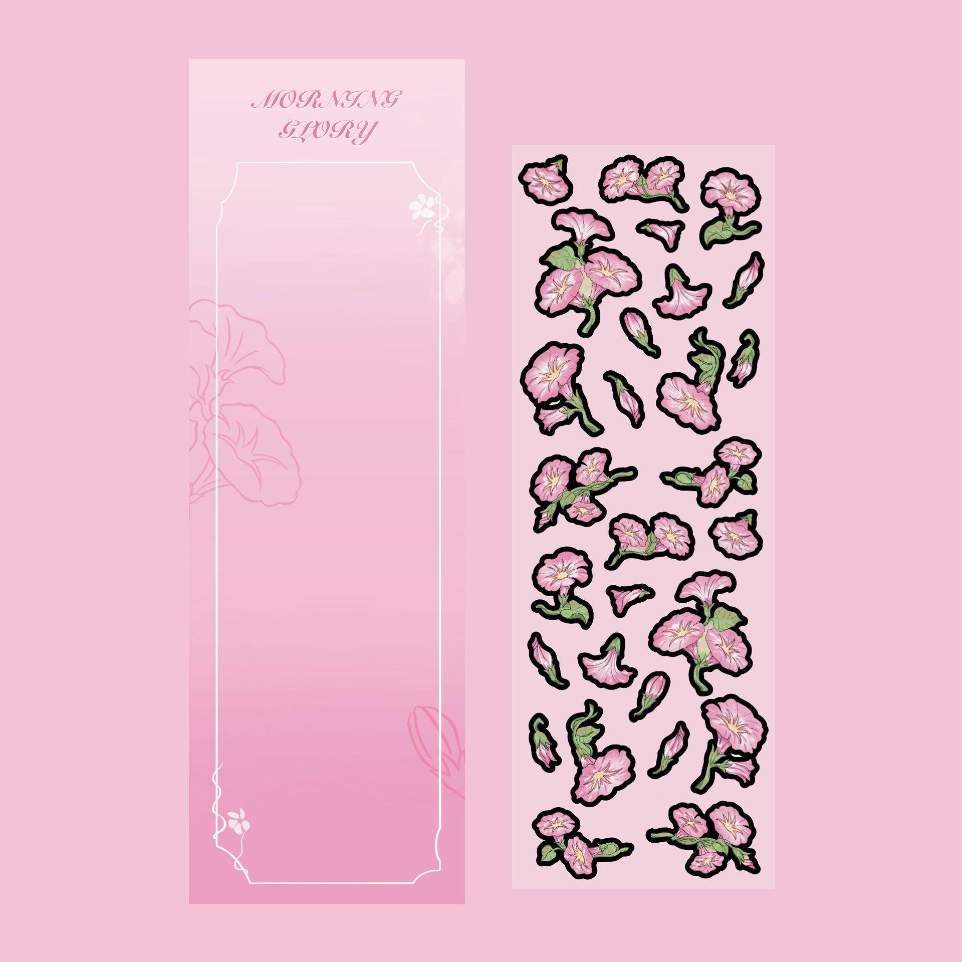 Корейские популярные наклейки «Петуния» Корейские лазерные милые мультяшные наклейки — фото 3