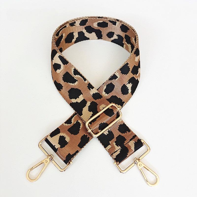 Bag Accessories Women's Bag Wide Shoulder Strap Nylon Leopard Print Single Shoulder Oblique Span Burden Reduction Backpack Strap
