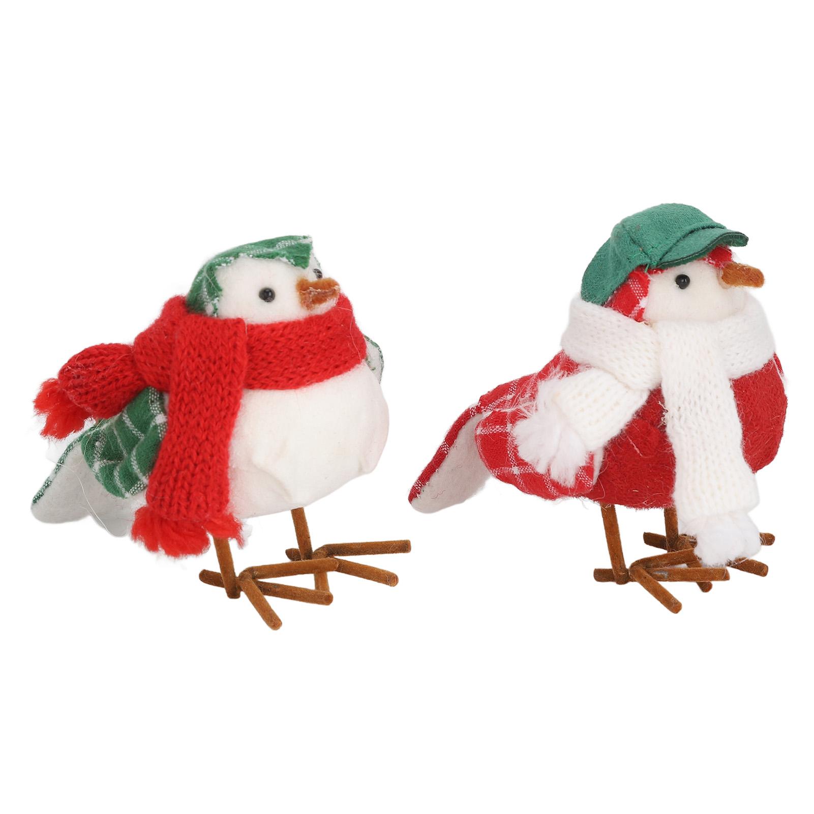 

Стоящая модель птицы Зеленая шляпа Шарф Милый внешний вид Фигурка животного для украшения рабочего стола