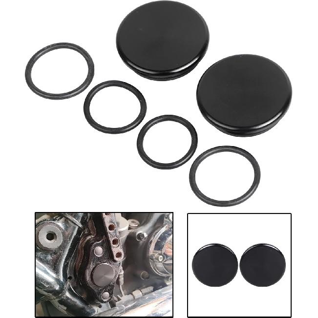 Flat Style Black Swingarm Pivot Bolts Covers Aluminum for Harley Touring Electra Street Glide Road King Road Glide Special FLHXS FLHX 1996-2023