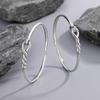 New Simple Knot Bangle With Hollow Out Winding 925 Sterling Silver Jewelry Fashion Personalized Opening Bracelets TYB632