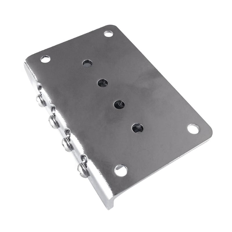 60mm Top Load Tailpiece Guitar Roller Saddle Bridge Hardtail with Screws & Wrench 4 String Guitar Bass Replacement Parts