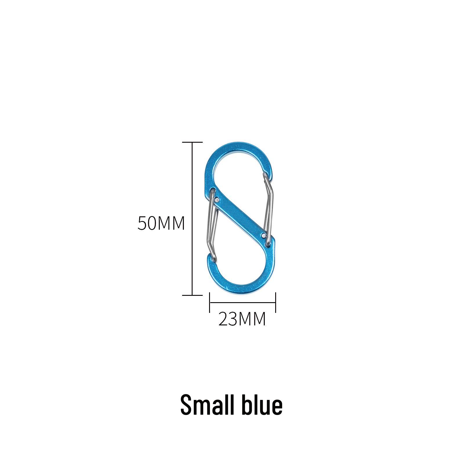 Multi-Functional S-Shaped Aluminum Carabiner: Quick-Release Keychain, Climbing, & Backpack Hook