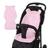 Kinderwagen-Sitzauflage und Rückenpolster - Dickes Plüsch-Baumwoll-Set für zusätzlichen Komfort,