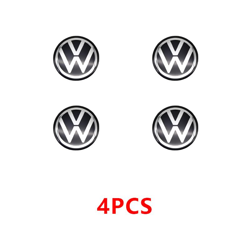 abcd1 11mm 14mm Aluminium Car Remote Control Key Badge Emblem Stickers For VW Polo GTI Golf 5 7 Jetta Mk6 Passat B5 B6 Scirocco New