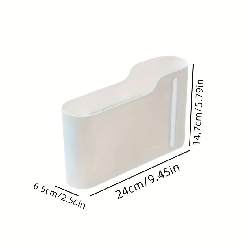 

Trash Bag Storage Box, Kitchen, Bedroom, Bathroom Trash Bag Organizer with Pull-Out Slot, Wall-Mounted Trash Bag Dispenser 1pc белый