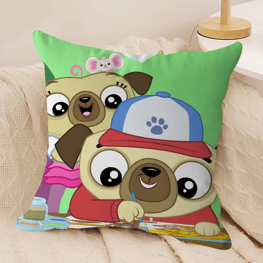 Kreslený C-Chip A P-Brambora Polštář Dárek Domácí Kancelář Dekorace Ložnice Pohovka Autopotah 45x45