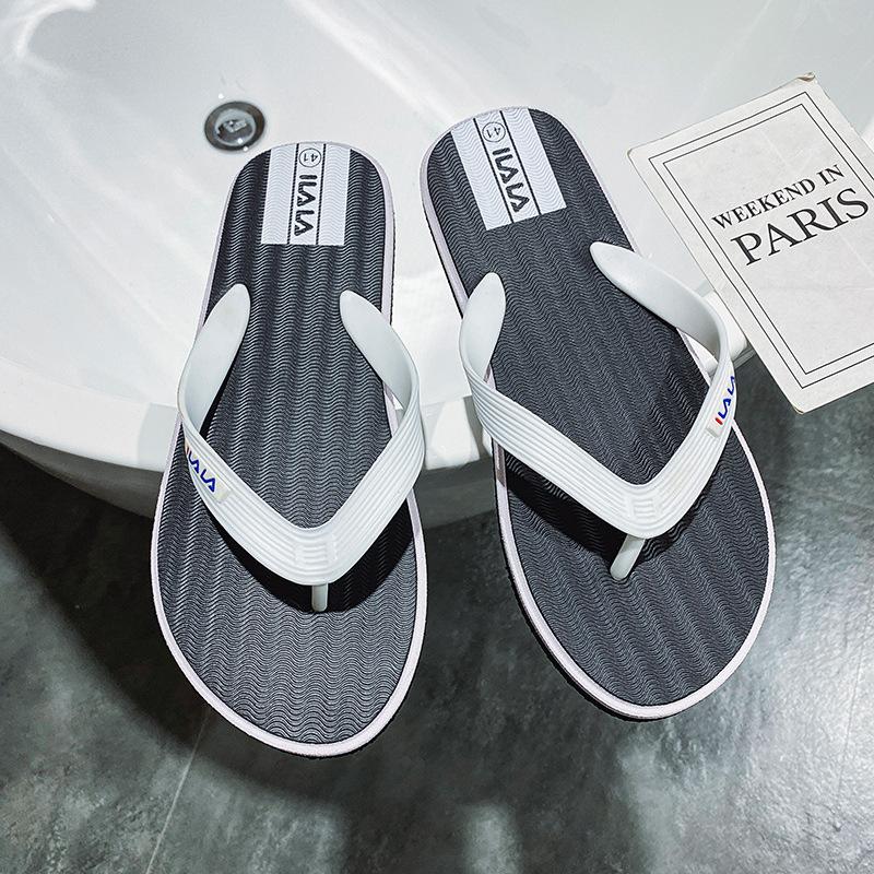 

2025 summer simple non-slip and wear-resistant home outdoor new flip-flops men s foot traps versatile beach sandals 45