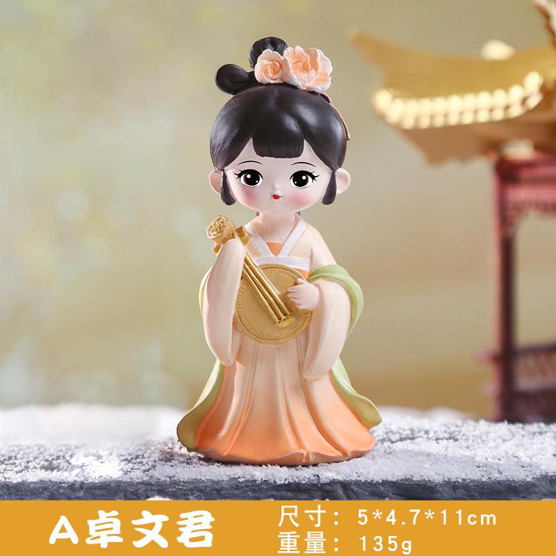 Beautiful Women Ornaments Souvenir Girl Resin Doll Desk Accessories Decorative Figurine Xi Shi Diao Chan Da Ji Table Decoration