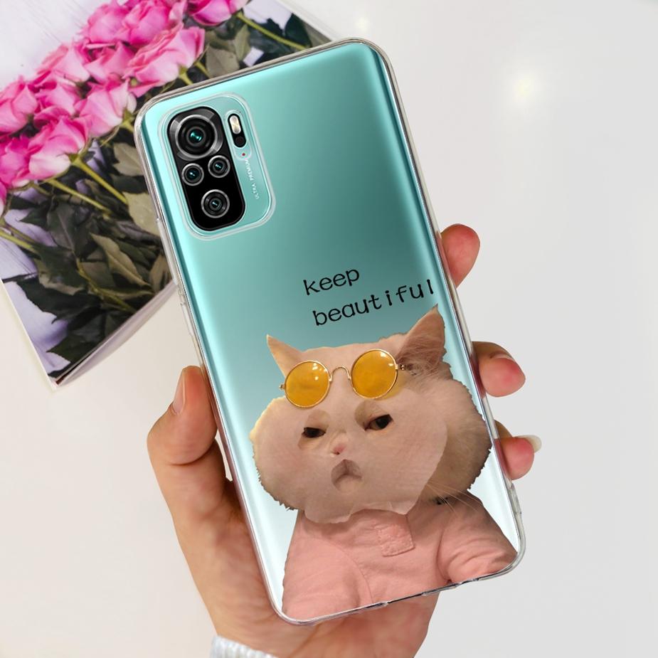 For Xiaomi Redmi Note 10 Case Note 10S Cute Cartoon Painted Cover Soft Silicone Case For Redmi Note 10 Pro Max Note10 10S Fundas